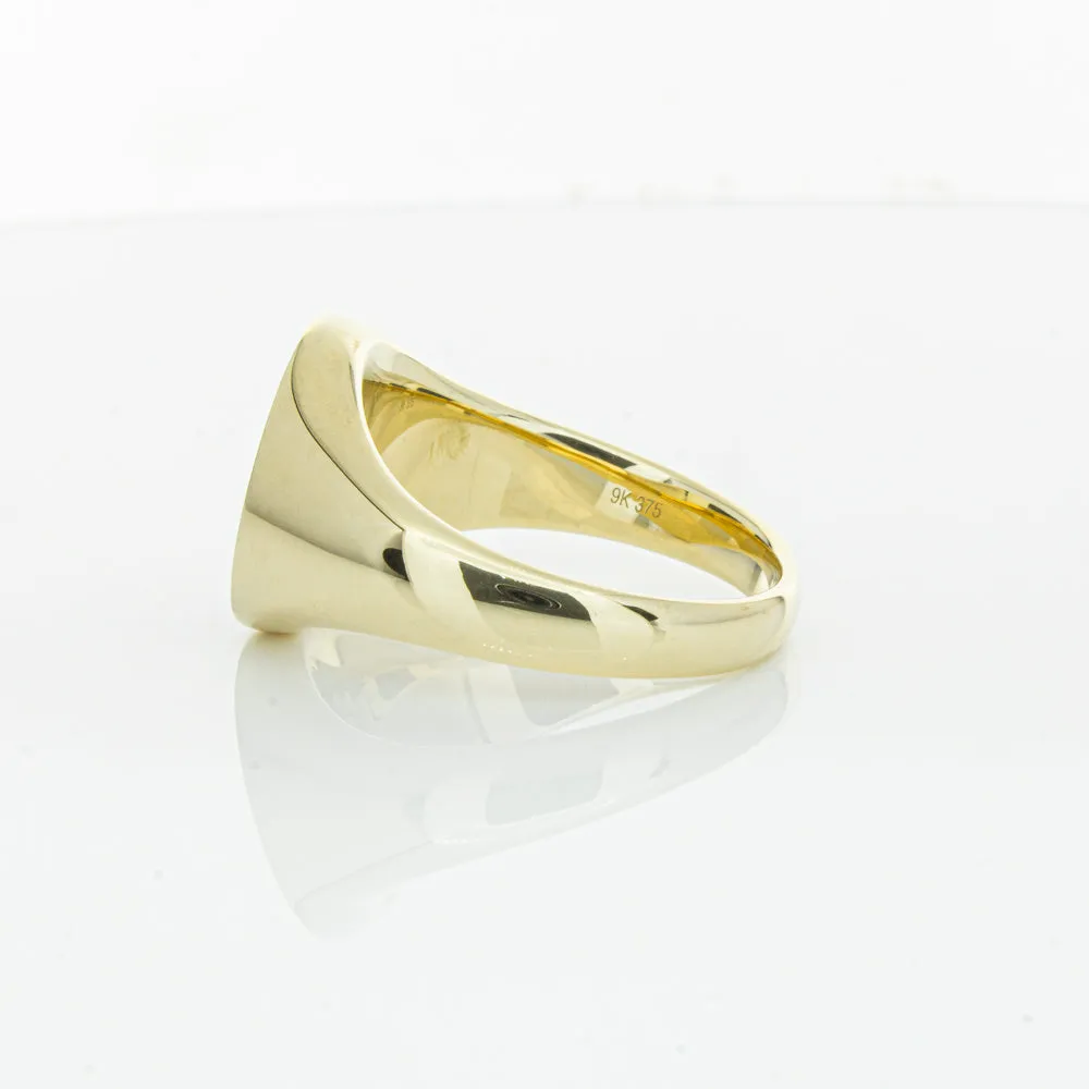 9ct Yellow Gold Oval Onyx Signet Ring