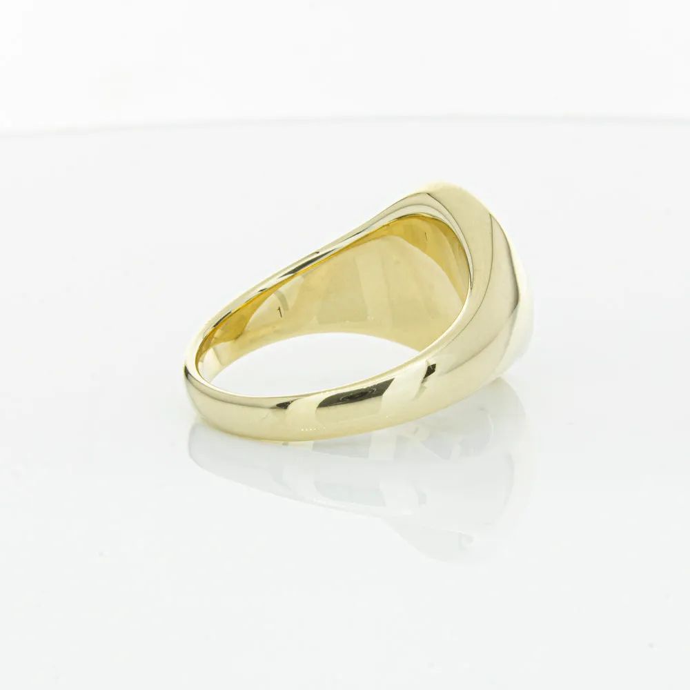 9ct Yellow Gold Oval Onyx Signet Ring