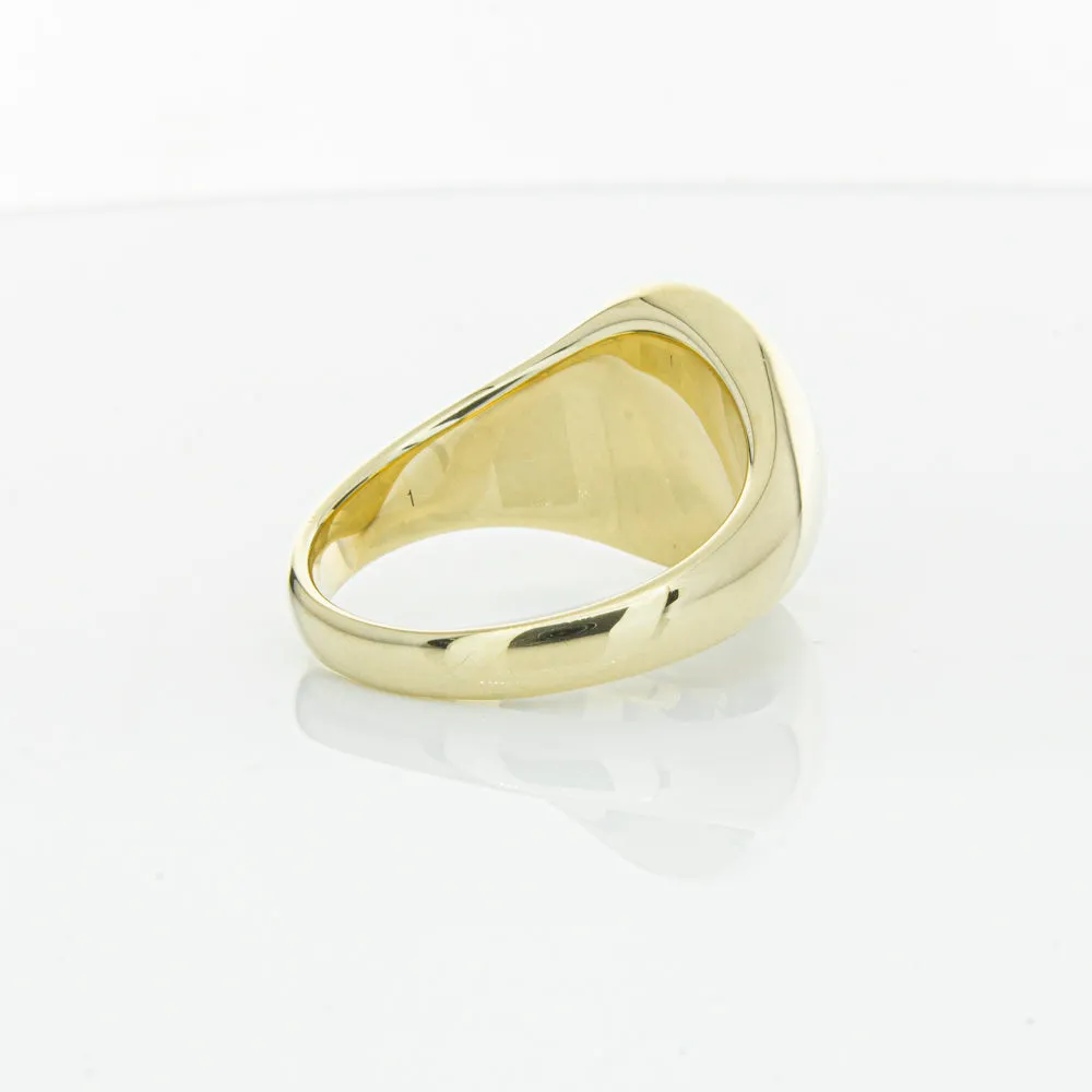 9ct Yellow Gold Oval Onyx Signet Ring