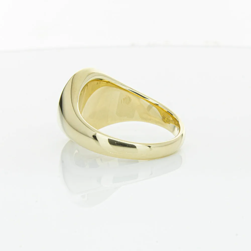 9ct Yellow Gold Oval Onyx Signet Ring