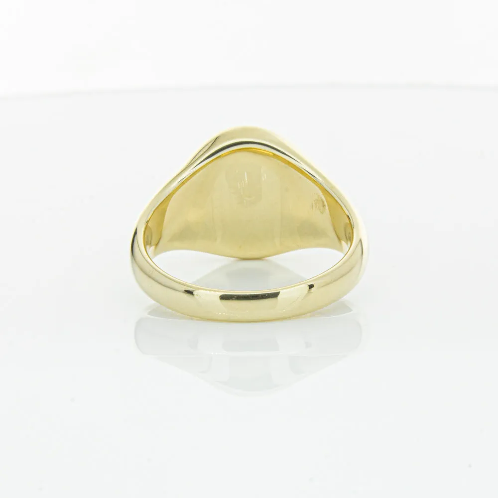 9ct Yellow Gold Oval Onyx Signet Ring