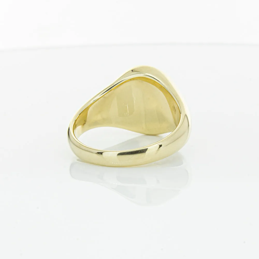 9ct Yellow Gold Oval Onyx Signet Ring