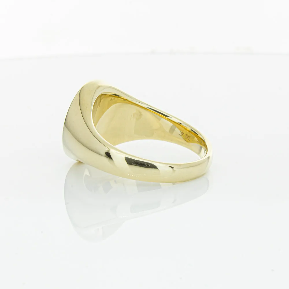 9ct Yellow Gold Oval Onyx Signet Ring