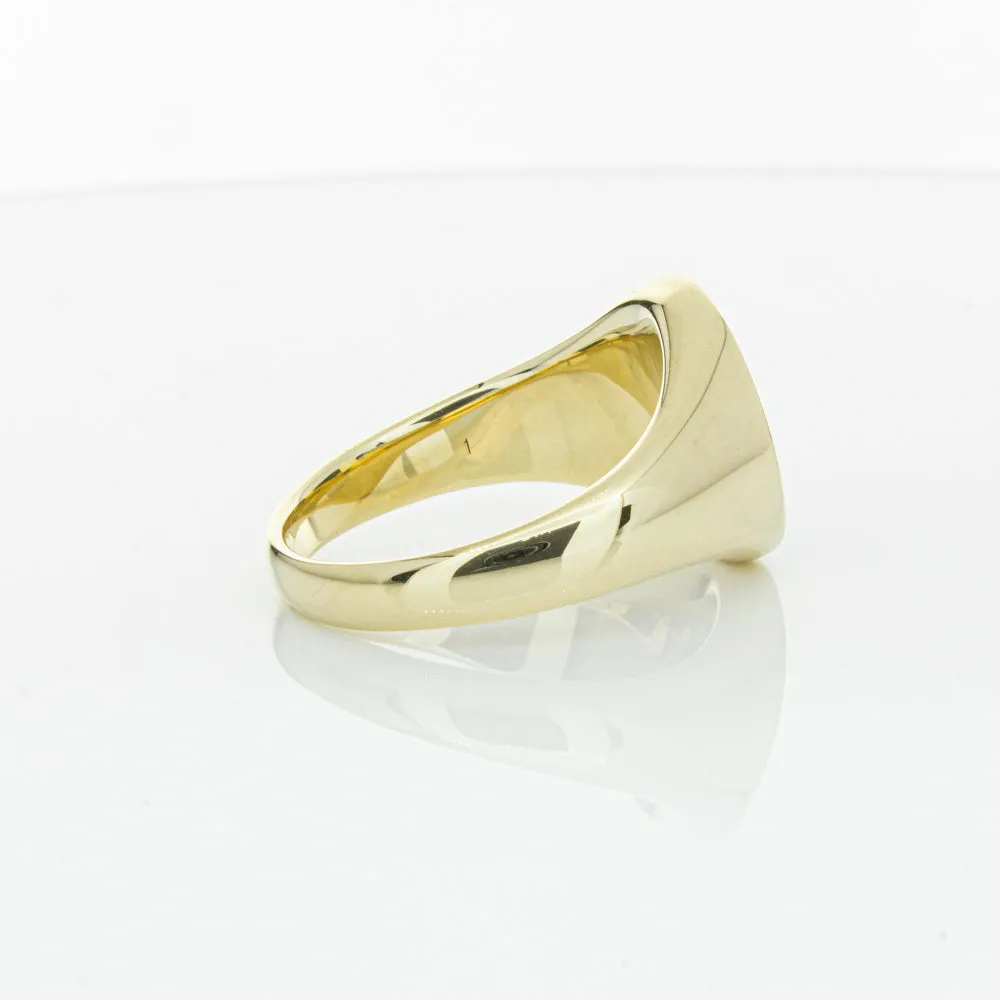 9ct Yellow Gold Oval Onyx Signet Ring