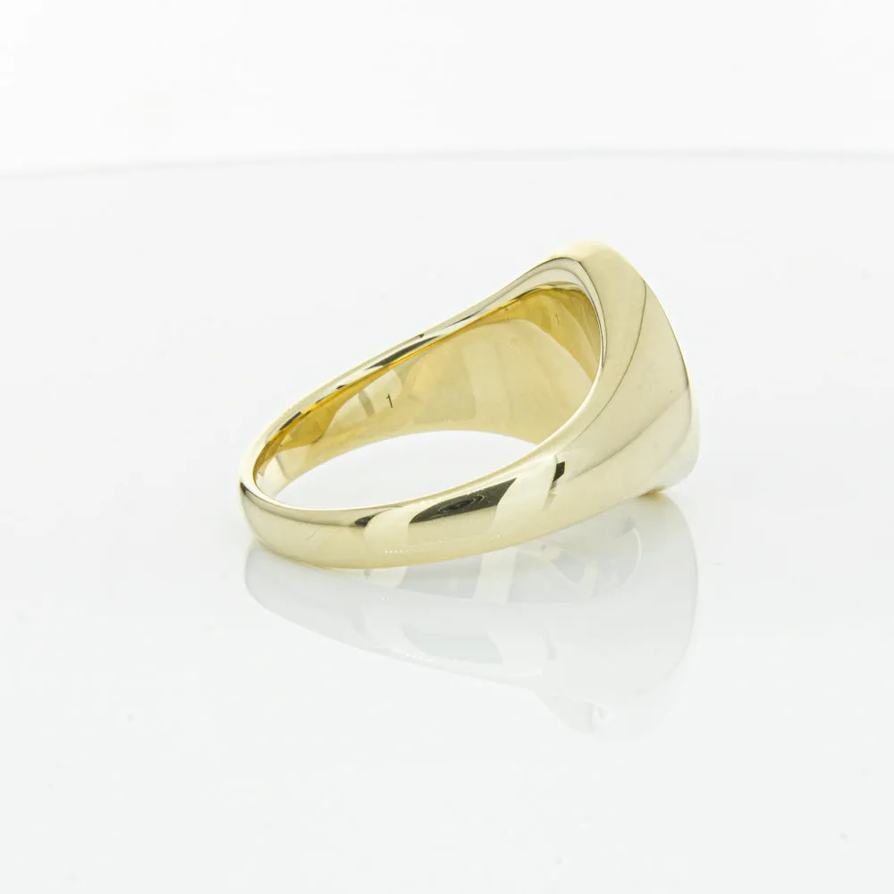 9ct Yellow Gold Oval Onyx Signet Ring