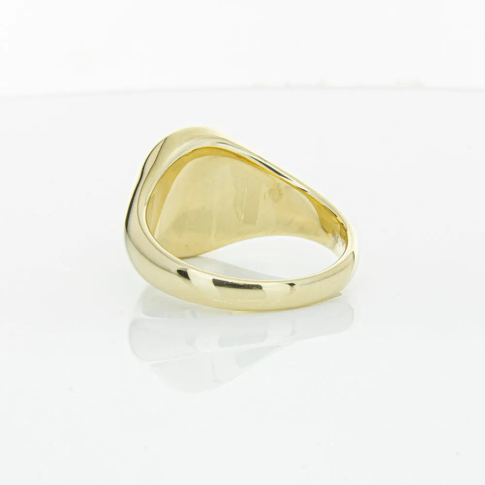 9ct Yellow Gold Oval Onyx Signet Ring