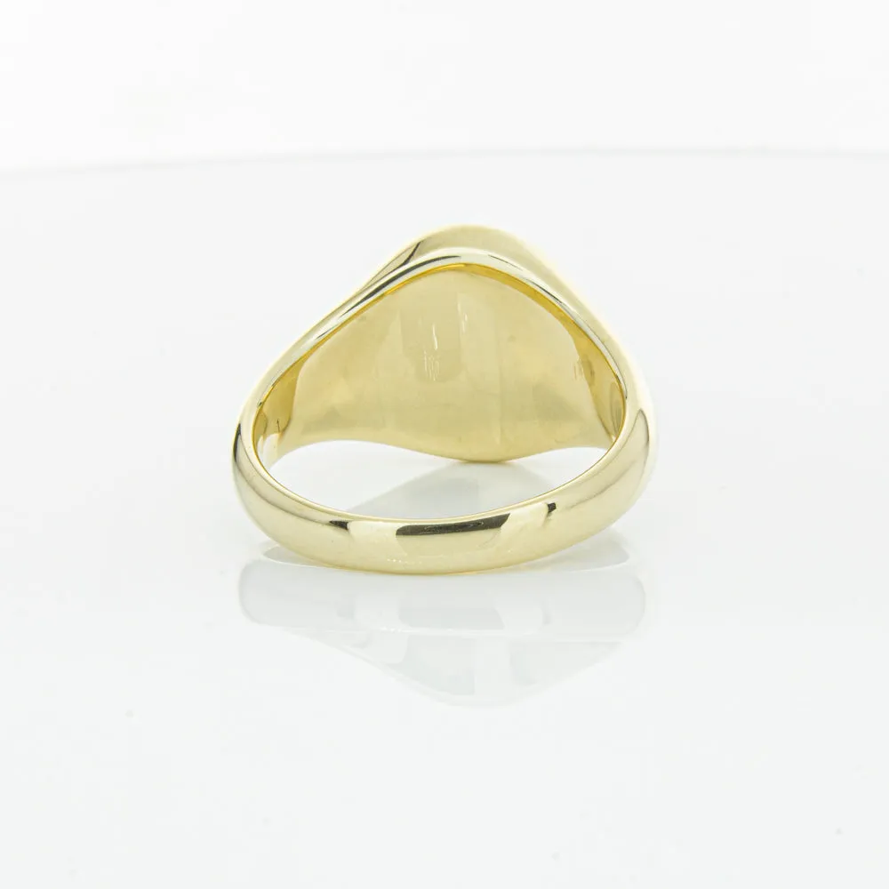 9ct Yellow Gold Oval Onyx Signet Ring