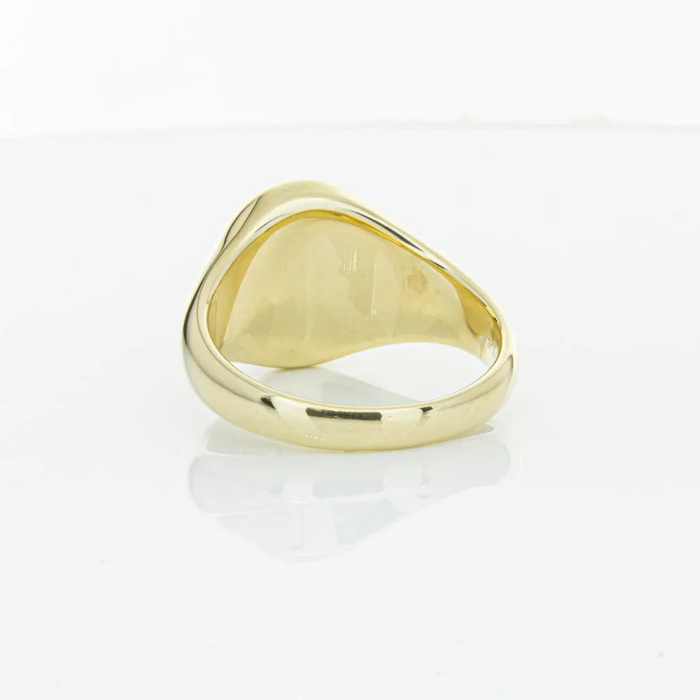 9ct Yellow Gold Oval Onyx Signet Ring