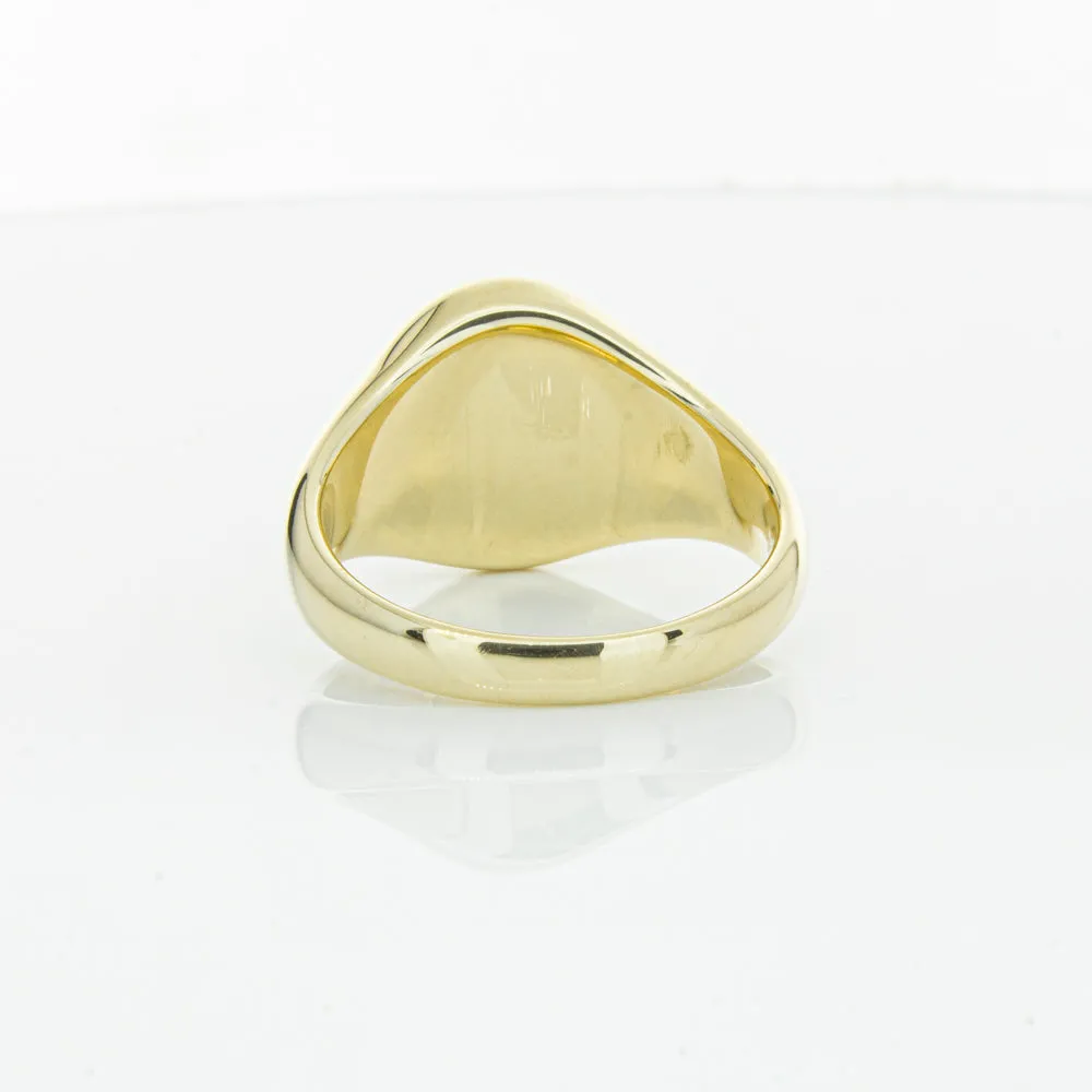 9ct Yellow Gold Oval Onyx Signet Ring