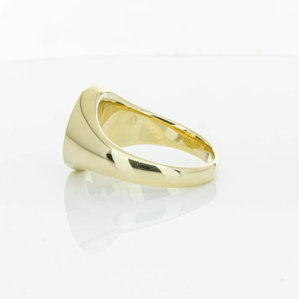 9ct Yellow Gold Oval Onyx Signet Ring
