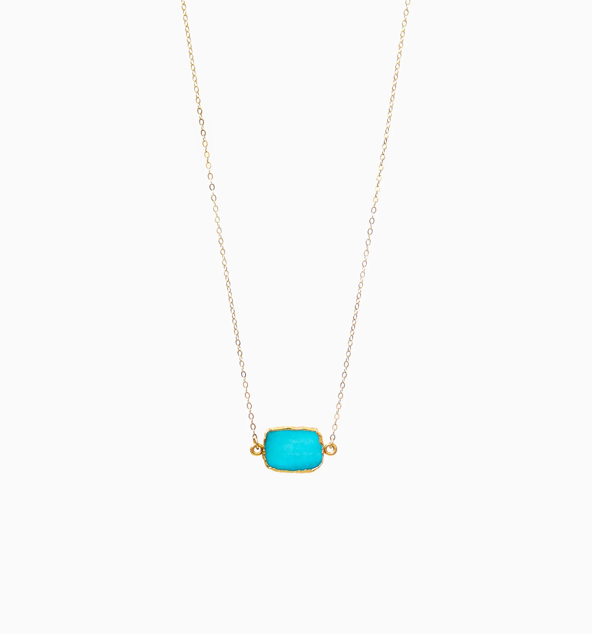 Alba Necklace ~ Turquoise Howlite