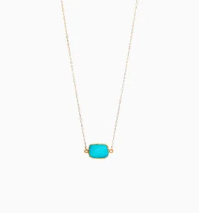 Alba Necklace ~ Turquoise Howlite