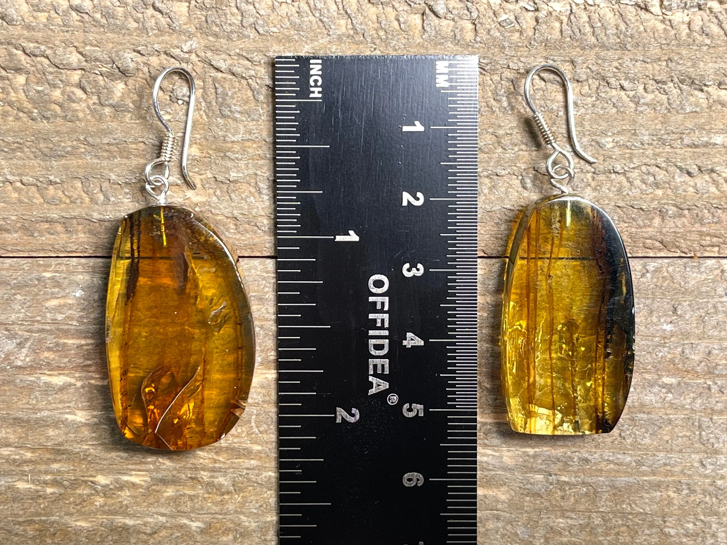 AMBER Crystal Earrings - Statement Earrings, Dangle Earrings, Handmade Jewelry, Healing Crystals and Stones, 48424