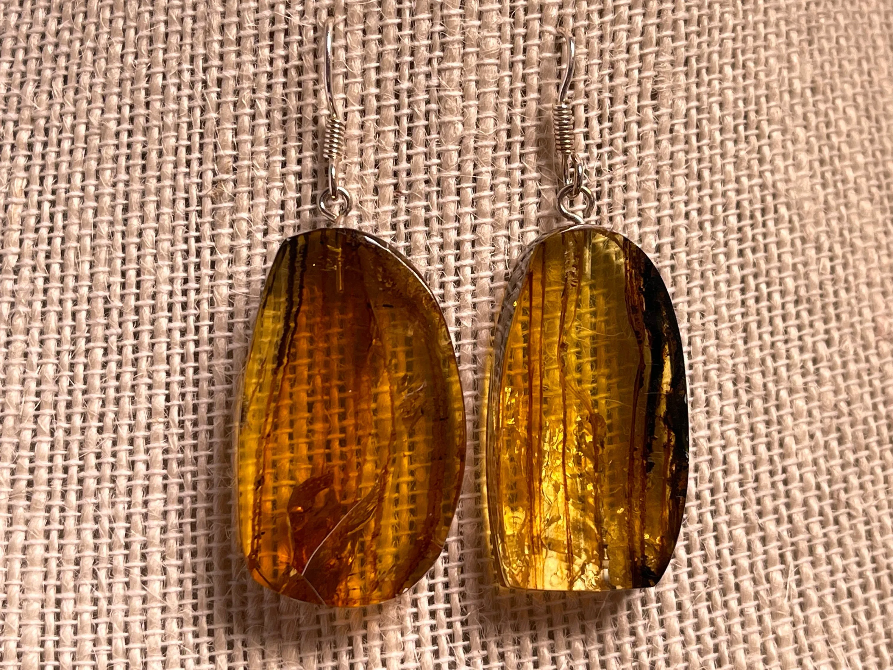 AMBER Crystal Earrings - Statement Earrings, Dangle Earrings, Handmade Jewelry, Healing Crystals and Stones, 48424