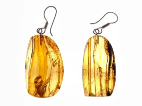 AMBER Crystal Earrings - Statement Earrings, Dangle Earrings, Handmade Jewelry, Healing Crystals and Stones, 48424