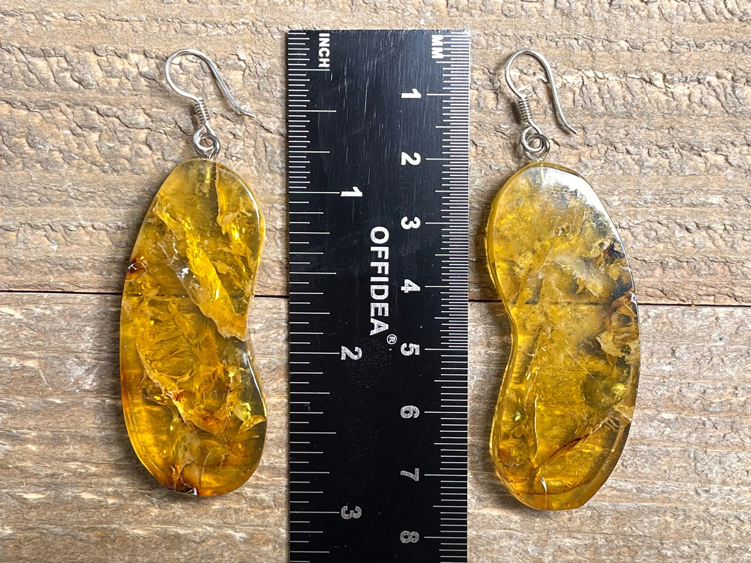 AMBER Crystal Earrings - Statement Earrings, Dangle Earrings, Handmade Jewelry, Healing Crystals and Stones, 48429
