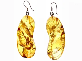 AMBER Crystal Earrings - Statement Earrings, Dangle Earrings, Handmade Jewelry, Healing Crystals and Stones, 48429
