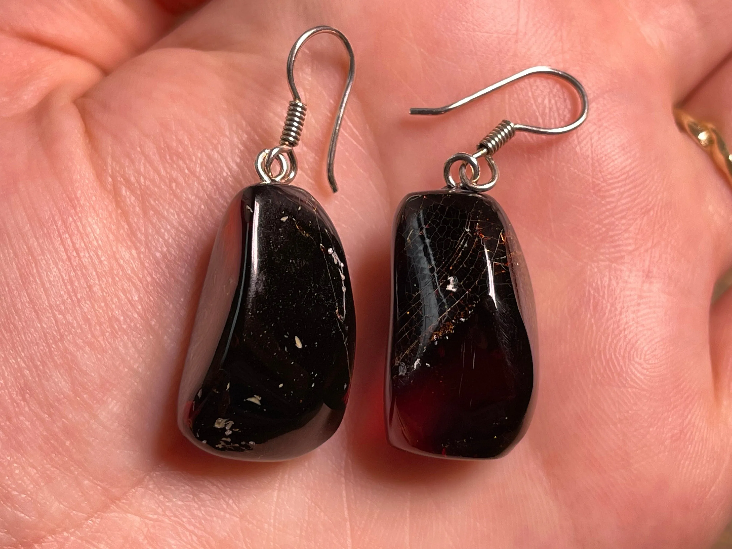 AMBER Crystal Earrings - Statement Earrings, Dangle Earrings, Handmade Jewelry, Healing Crystals and Stones, 48434