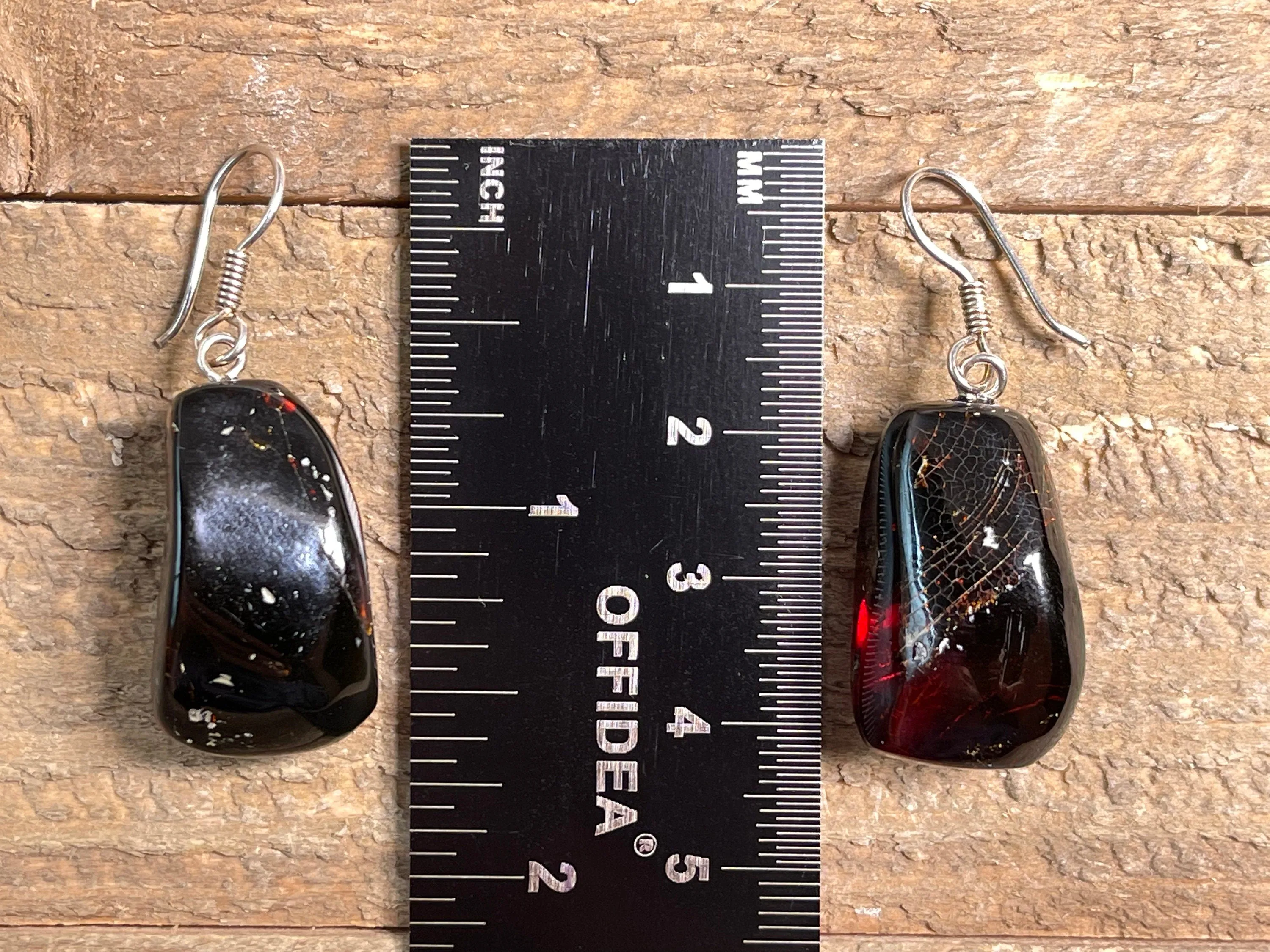 AMBER Crystal Earrings - Statement Earrings, Dangle Earrings, Handmade Jewelry, Healing Crystals and Stones, 48434