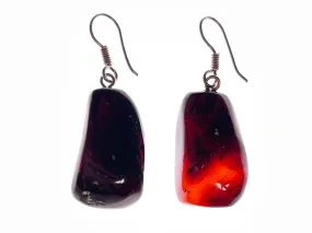 AMBER Crystal Earrings - Statement Earrings, Dangle Earrings, Handmade Jewelry, Healing Crystals and Stones, 48434