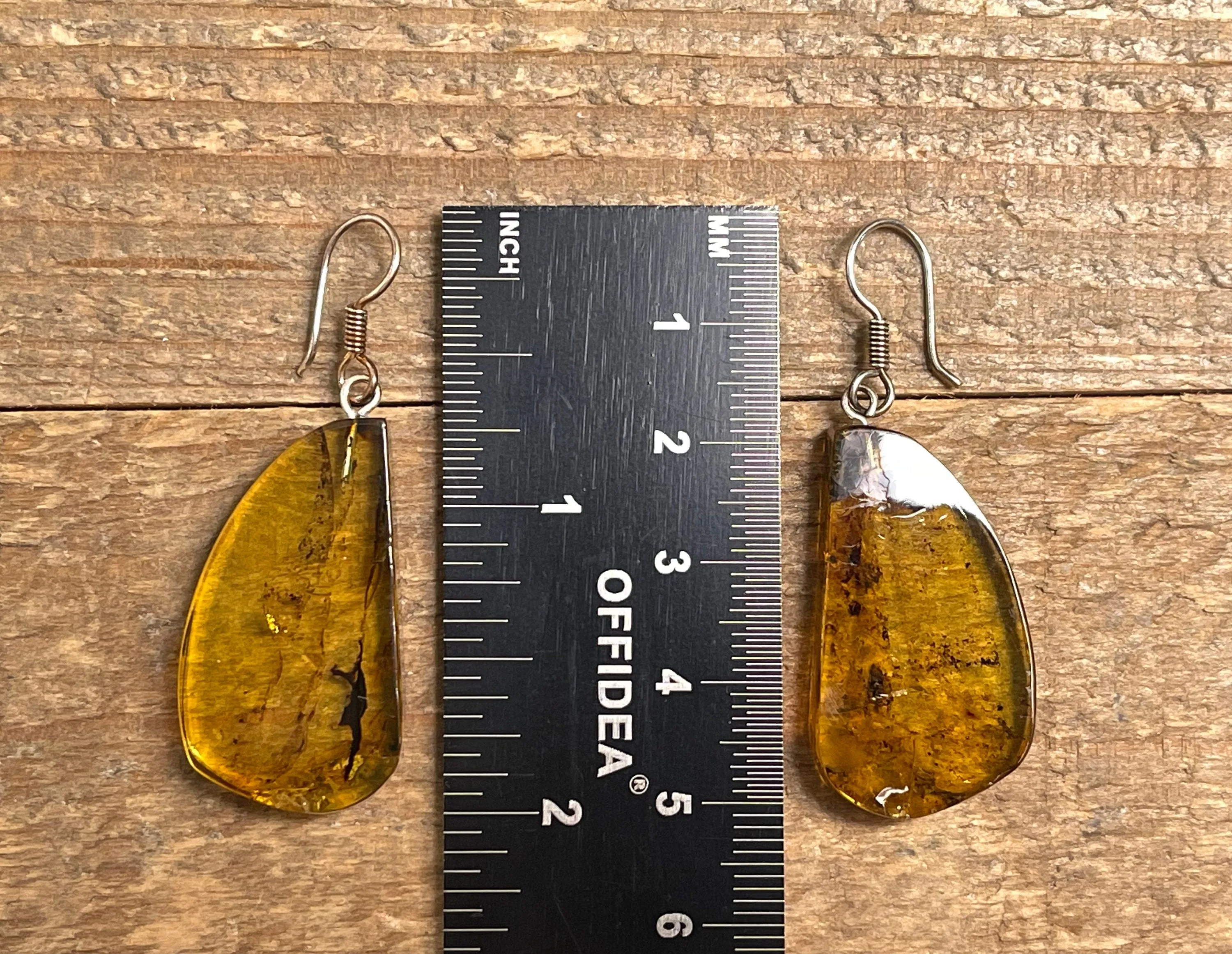 AMBER Crystal Earrings - Statement Earrings, Dangle Earrings, Handmade Jewelry, Healing Crystals and Stones, 50354