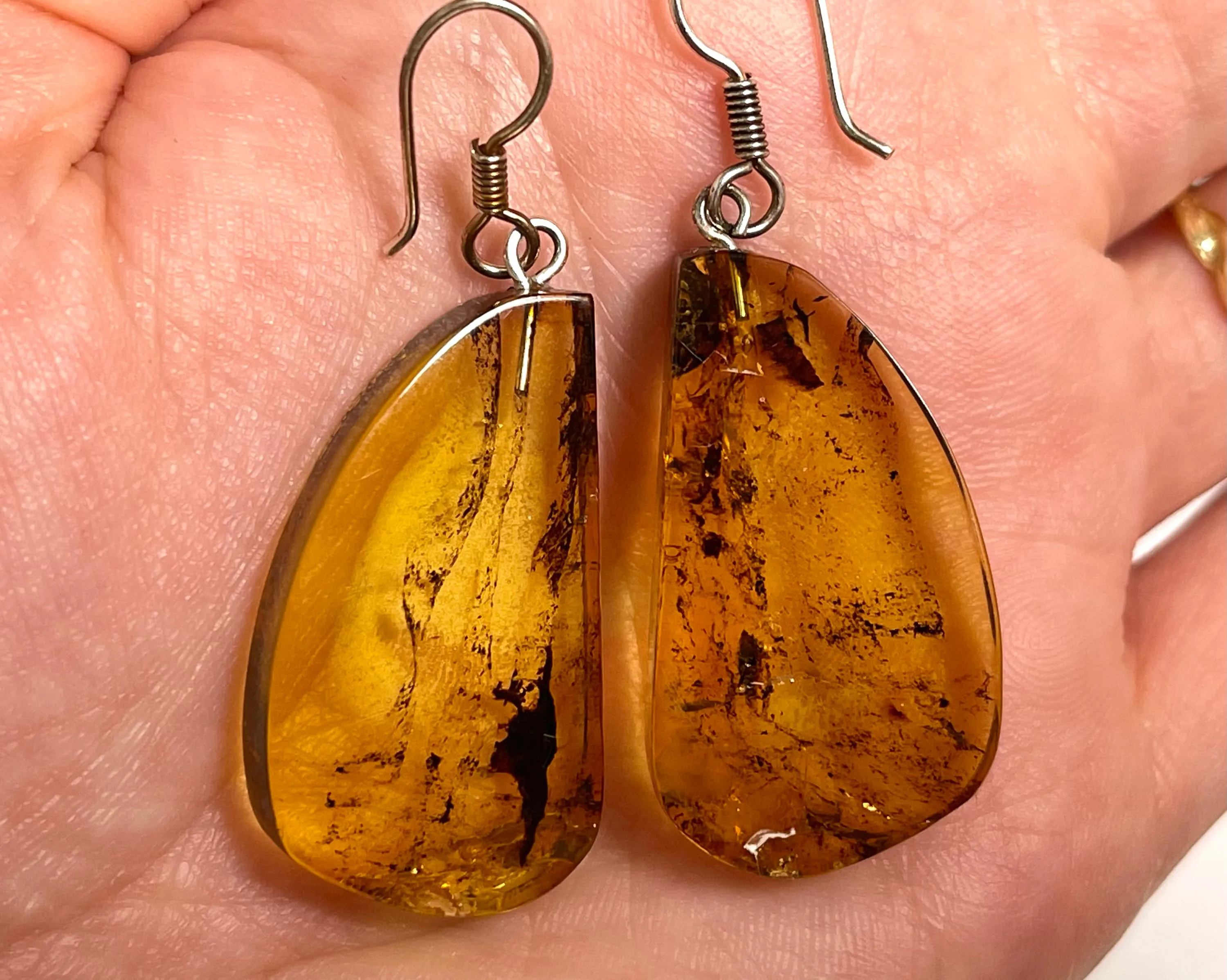 AMBER Crystal Earrings - Statement Earrings, Dangle Earrings, Handmade Jewelry, Healing Crystals and Stones, 50354