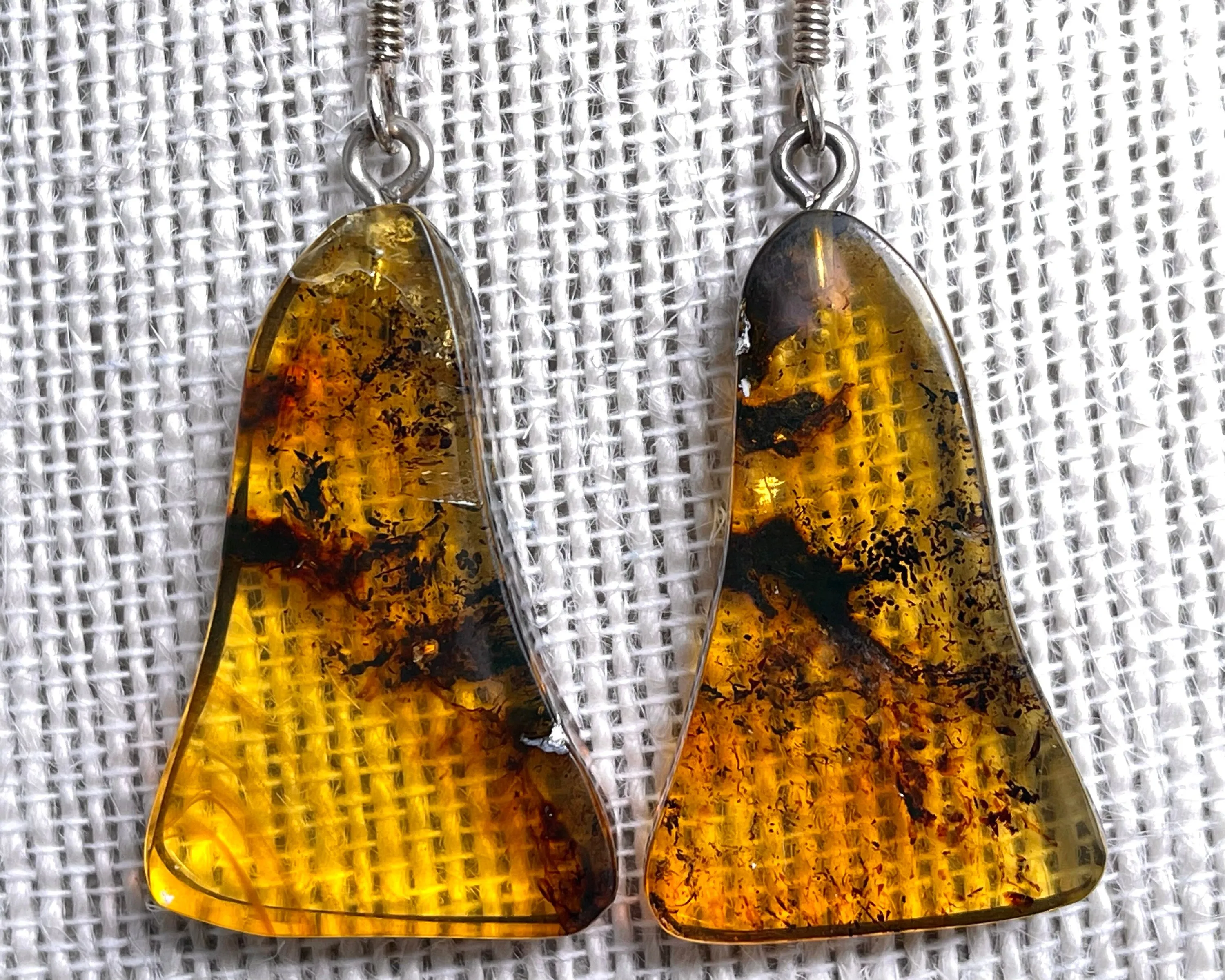 AMBER Crystal Earrings - Statement Earrings, Dangle Earrings, Handmade Jewelry, Healing Crystals and Stones, 50357