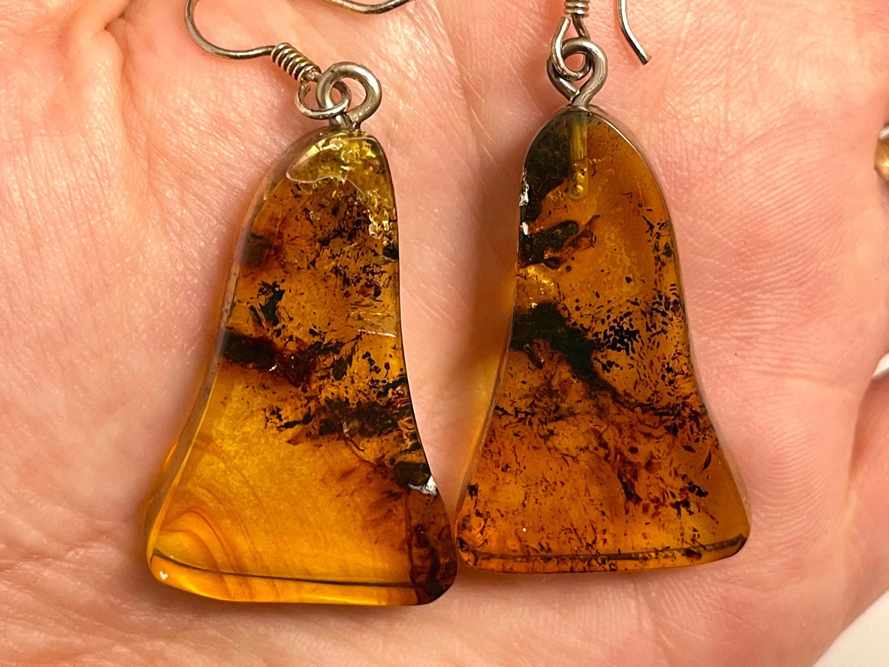 AMBER Crystal Earrings - Statement Earrings, Dangle Earrings, Handmade Jewelry, Healing Crystals and Stones, 50357