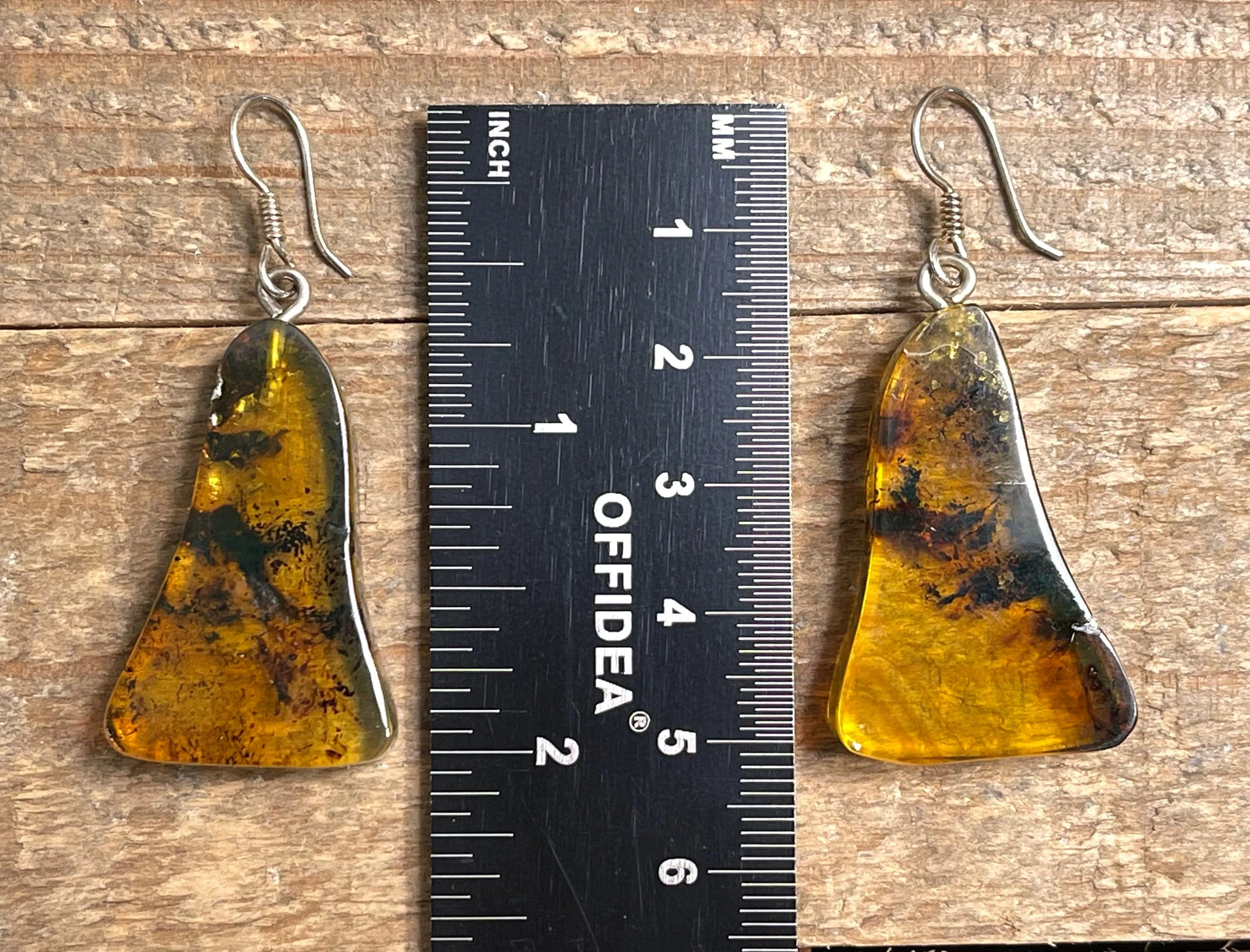 AMBER Crystal Earrings - Statement Earrings, Dangle Earrings, Handmade Jewelry, Healing Crystals and Stones, 50357