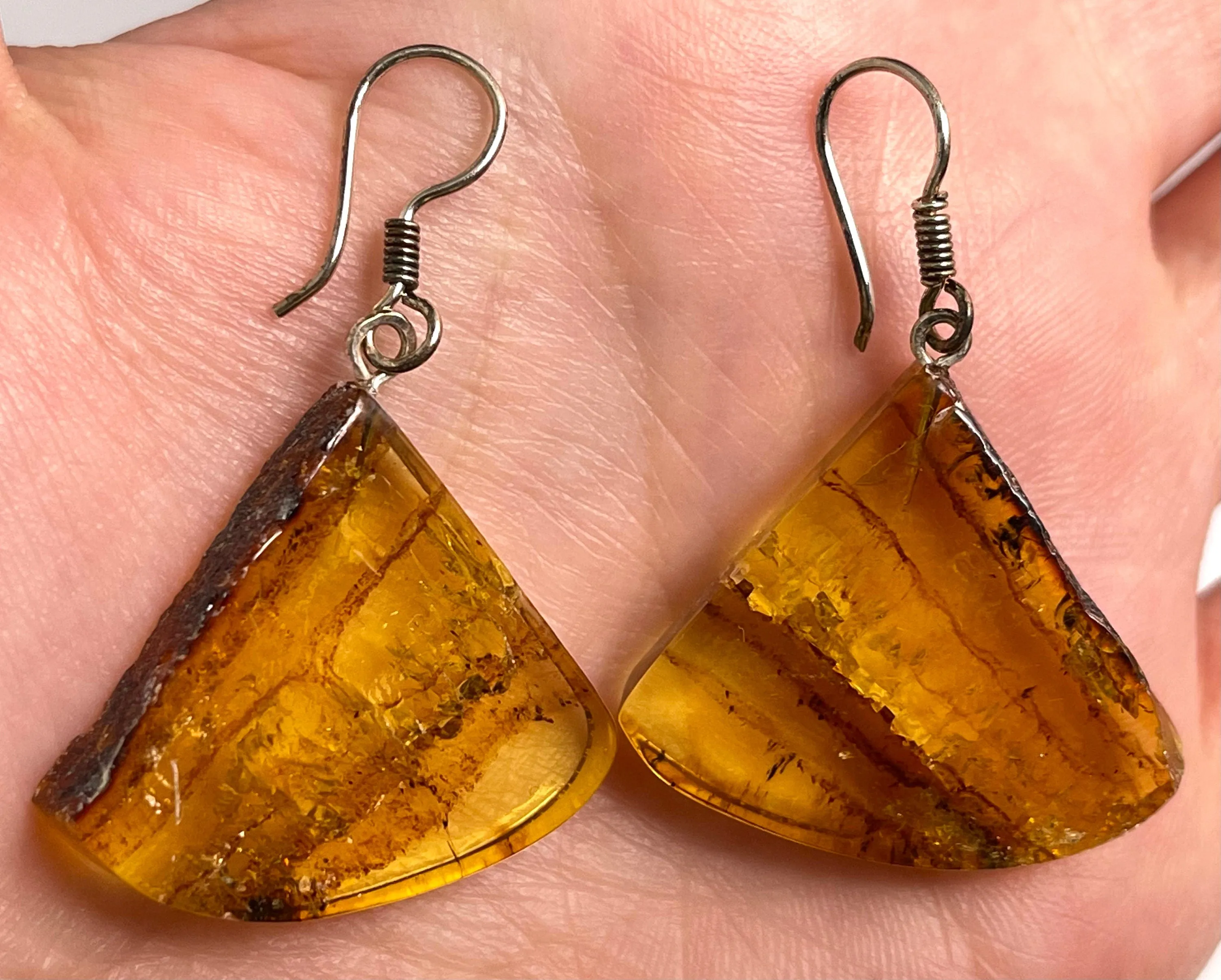 AMBER Crystal Earrings - Statement Earrings, Dangle Earrings, Handmade Jewelry, Healing Crystals and Stones, 50376