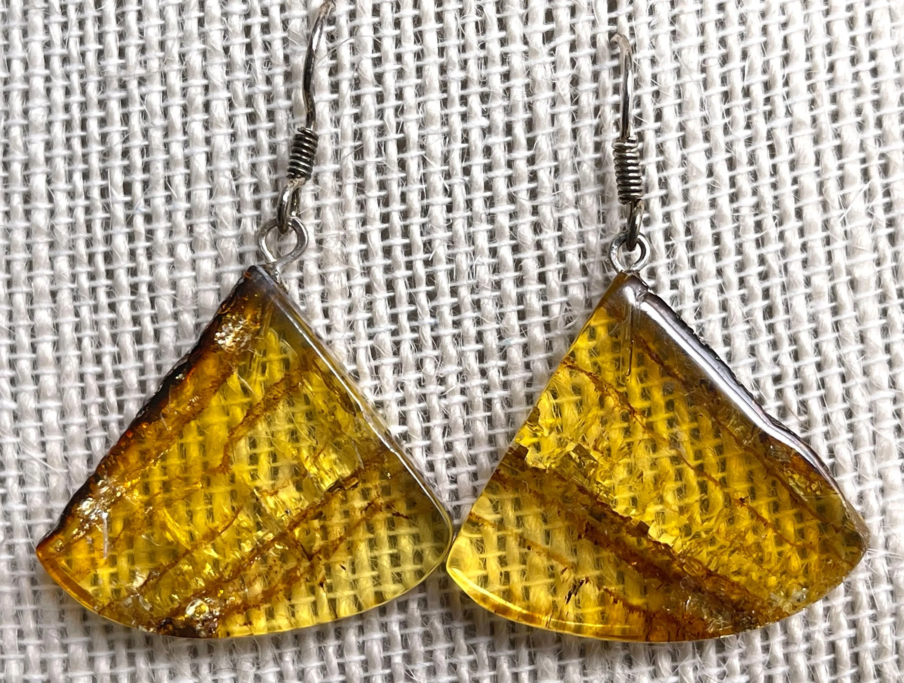 AMBER Crystal Earrings - Statement Earrings, Dangle Earrings, Handmade Jewelry, Healing Crystals and Stones, 50376