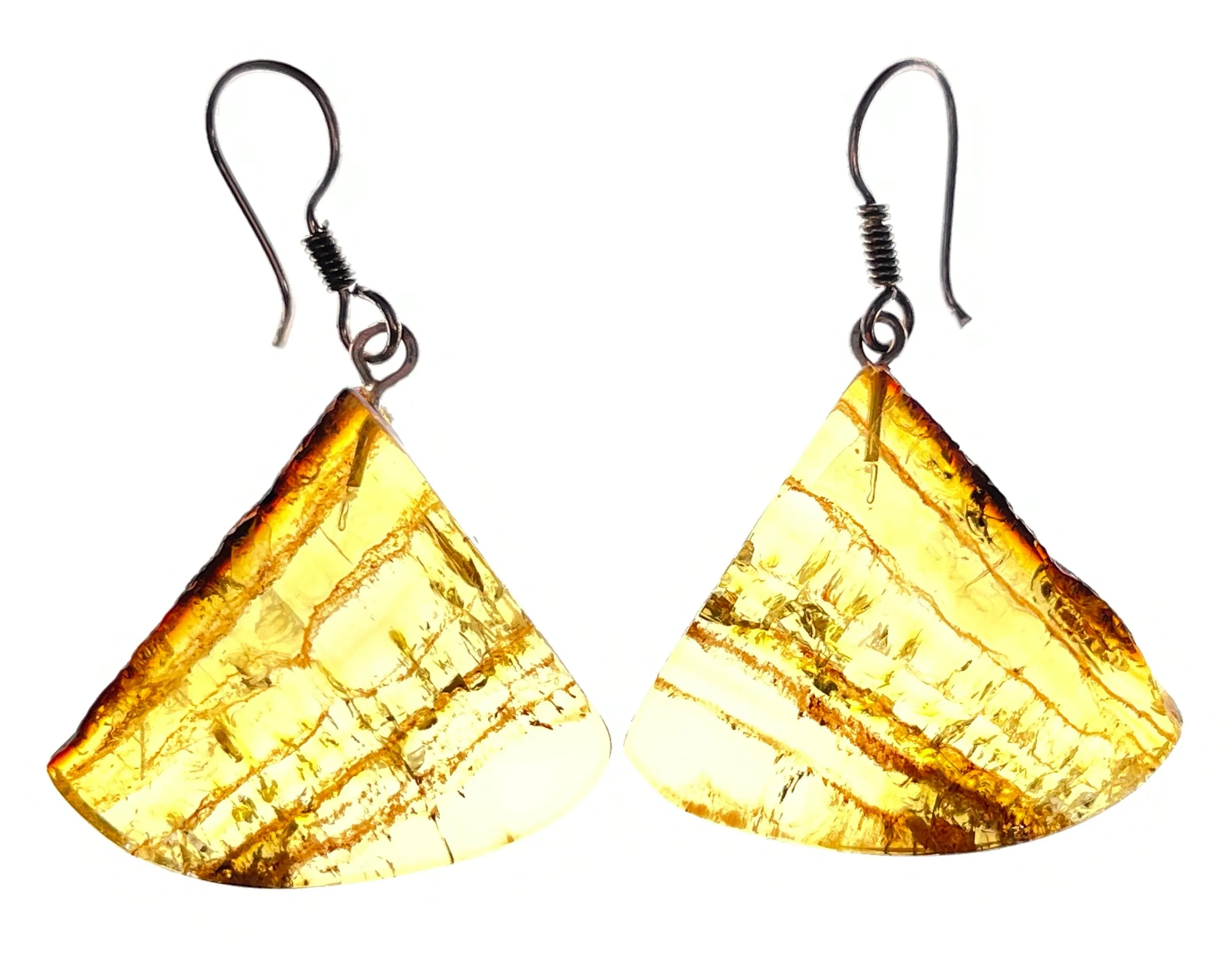 AMBER Crystal Earrings - Statement Earrings, Dangle Earrings, Handmade Jewelry, Healing Crystals and Stones, 50376