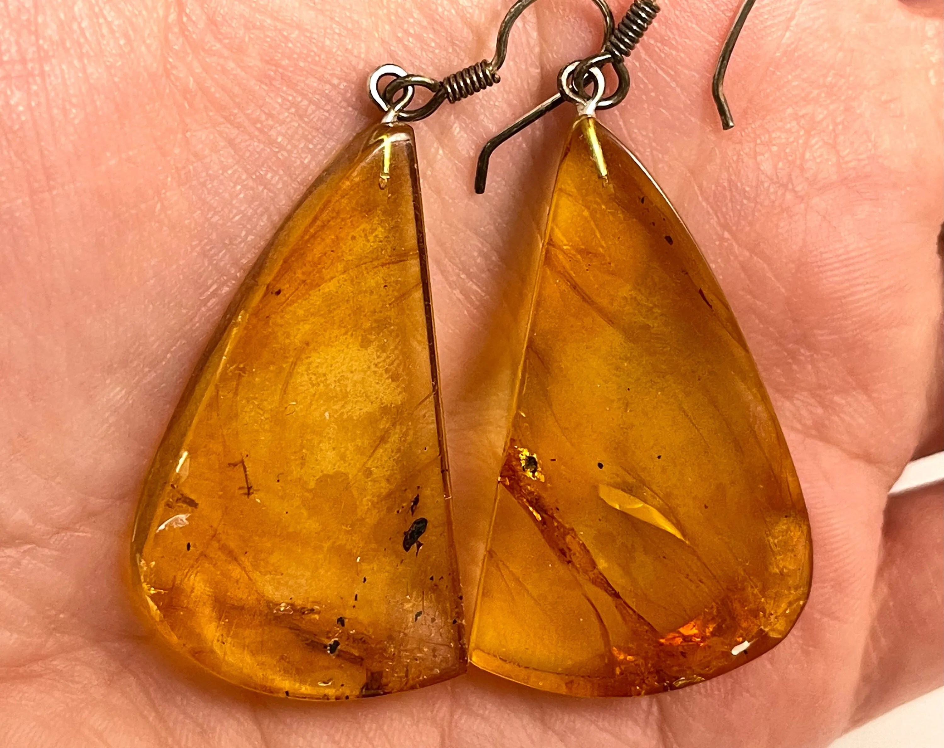 AMBER Crystal Earrings - Statement Earrings, Dangle Earrings, Handmade Jewelry, Healing Crystals and Stones, 50390