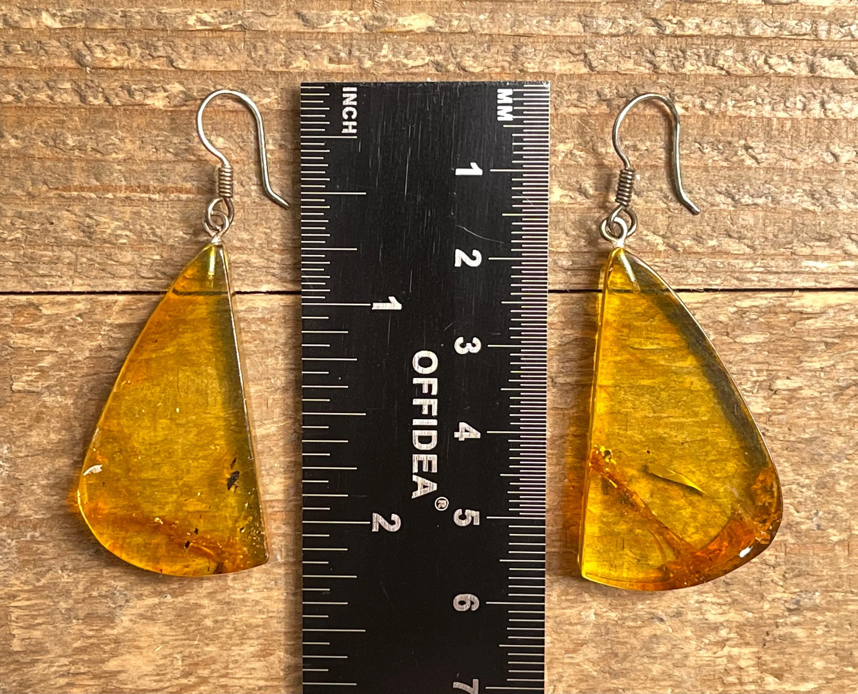 AMBER Crystal Earrings - Statement Earrings, Dangle Earrings, Handmade Jewelry, Healing Crystals and Stones, 50390