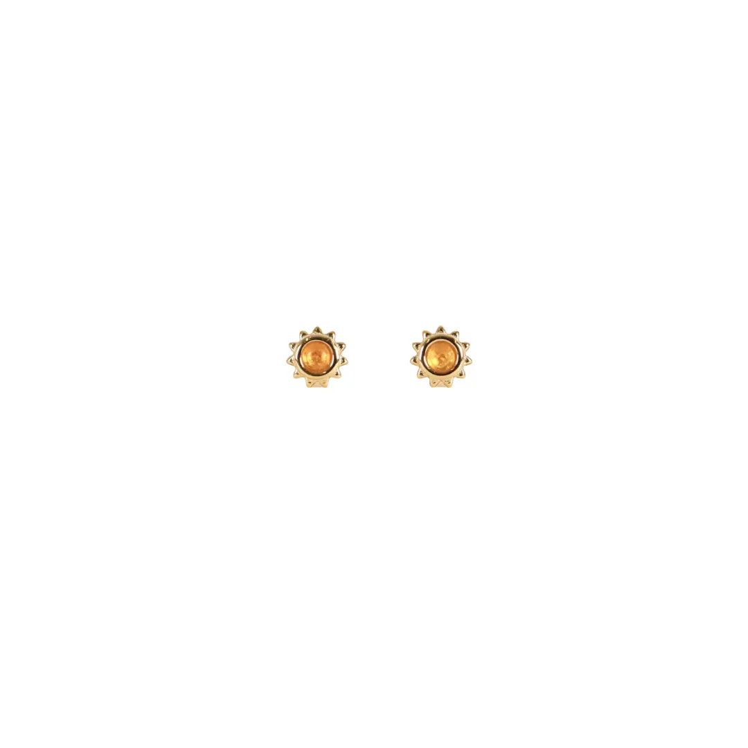 Amber Sun Studs