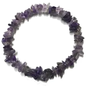 Amethyst Chip Bracelet | Real Stone for Calm & Spiritual Clarity