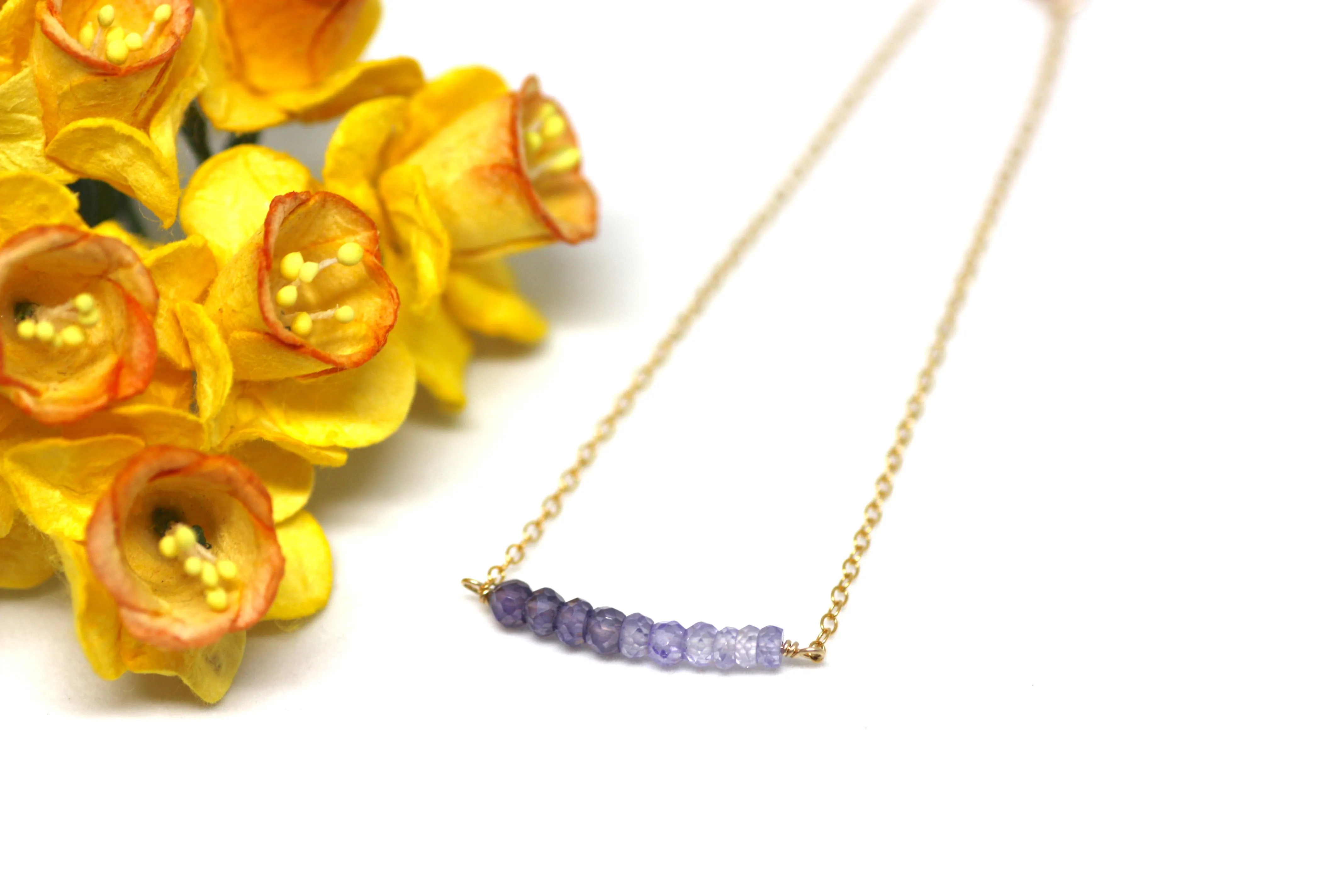 Amethyst Petite Bar Bracelet
