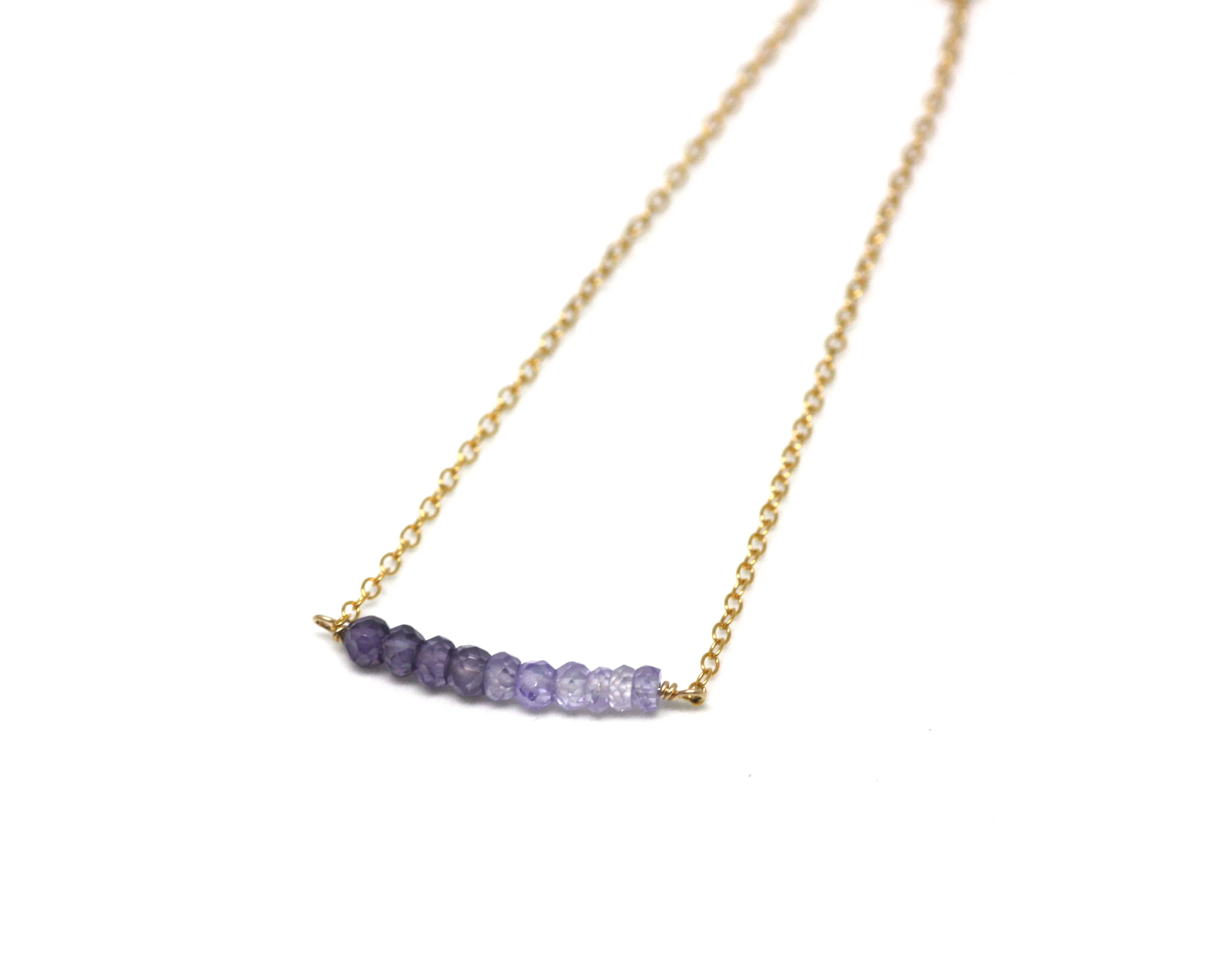 Amethyst Petite Bar Bracelet