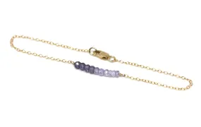 Amethyst Petite Bar Bracelet
