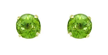 Arizona Peridot Stud Earrings in 18 Karat Gold