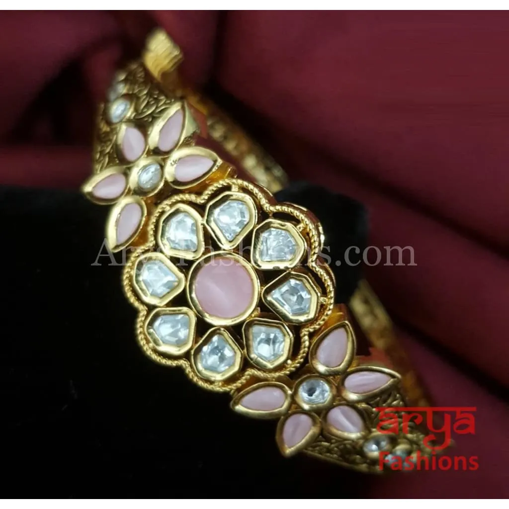 Ashiya Jadau Kundan Bracelet / Rajwadi Kundan Bracelet