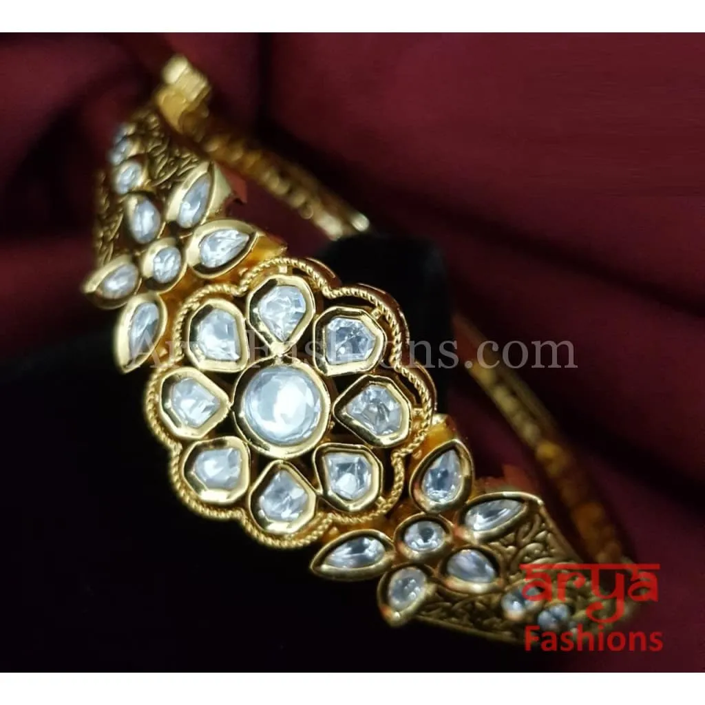 Ashiya Jadau Kundan Bracelet / Rajwadi Kundan Bracelet