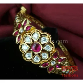 Ashiya Jadau Kundan Bracelet / Rajwadi Kundan Bracelet