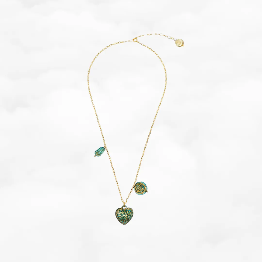 Atlantis Love Heart Locket Necklace