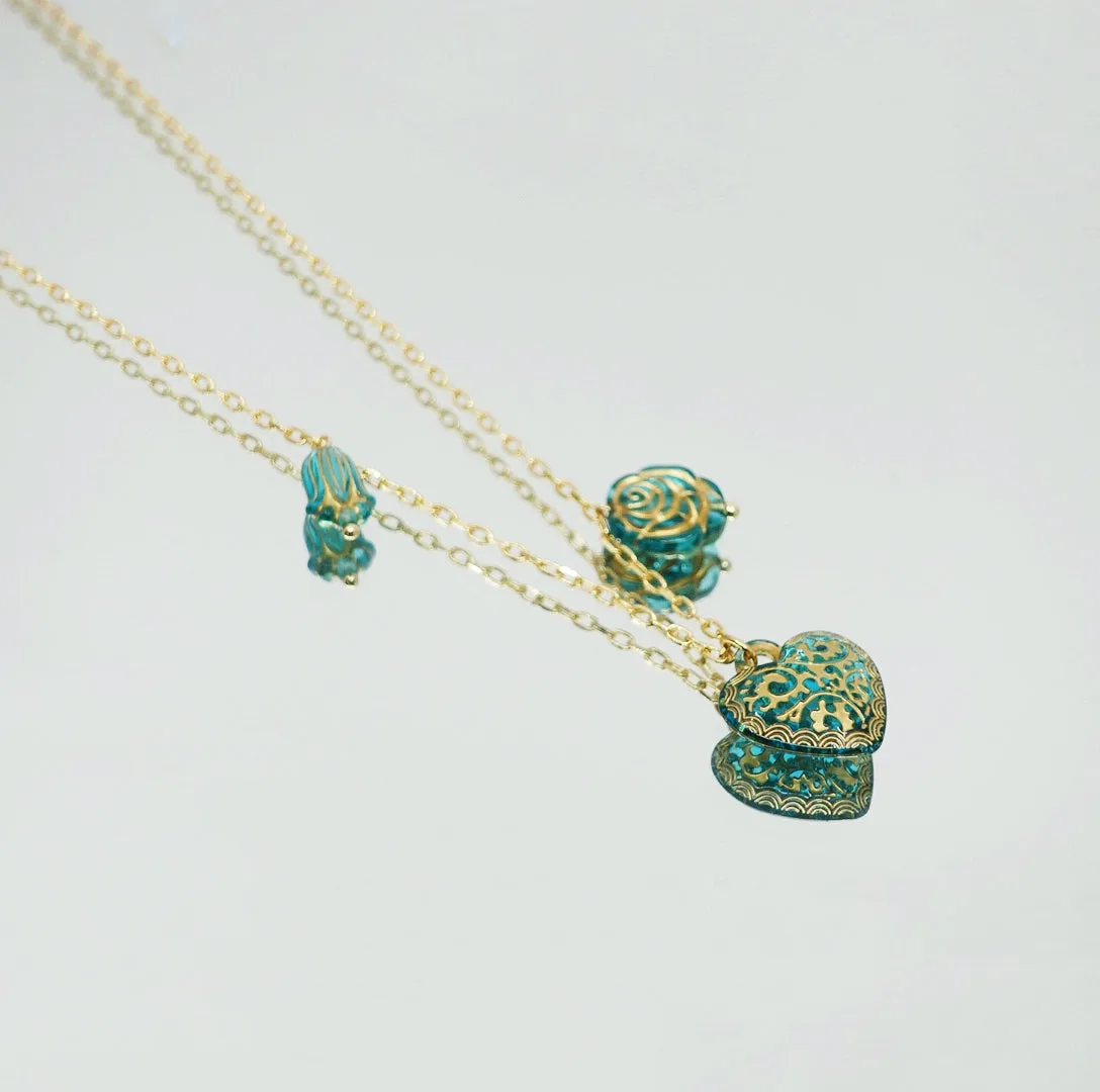 Atlantis Love Heart Locket Necklace