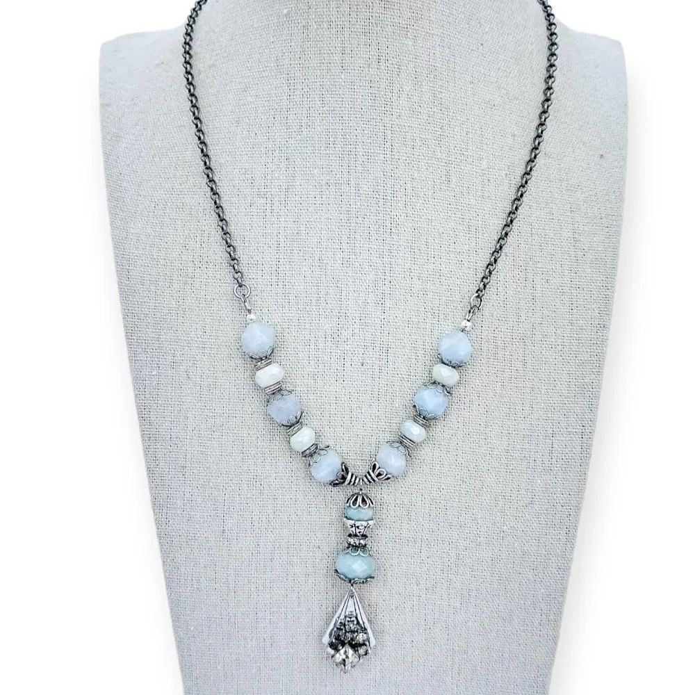 Baby Blues Beaded Necklace