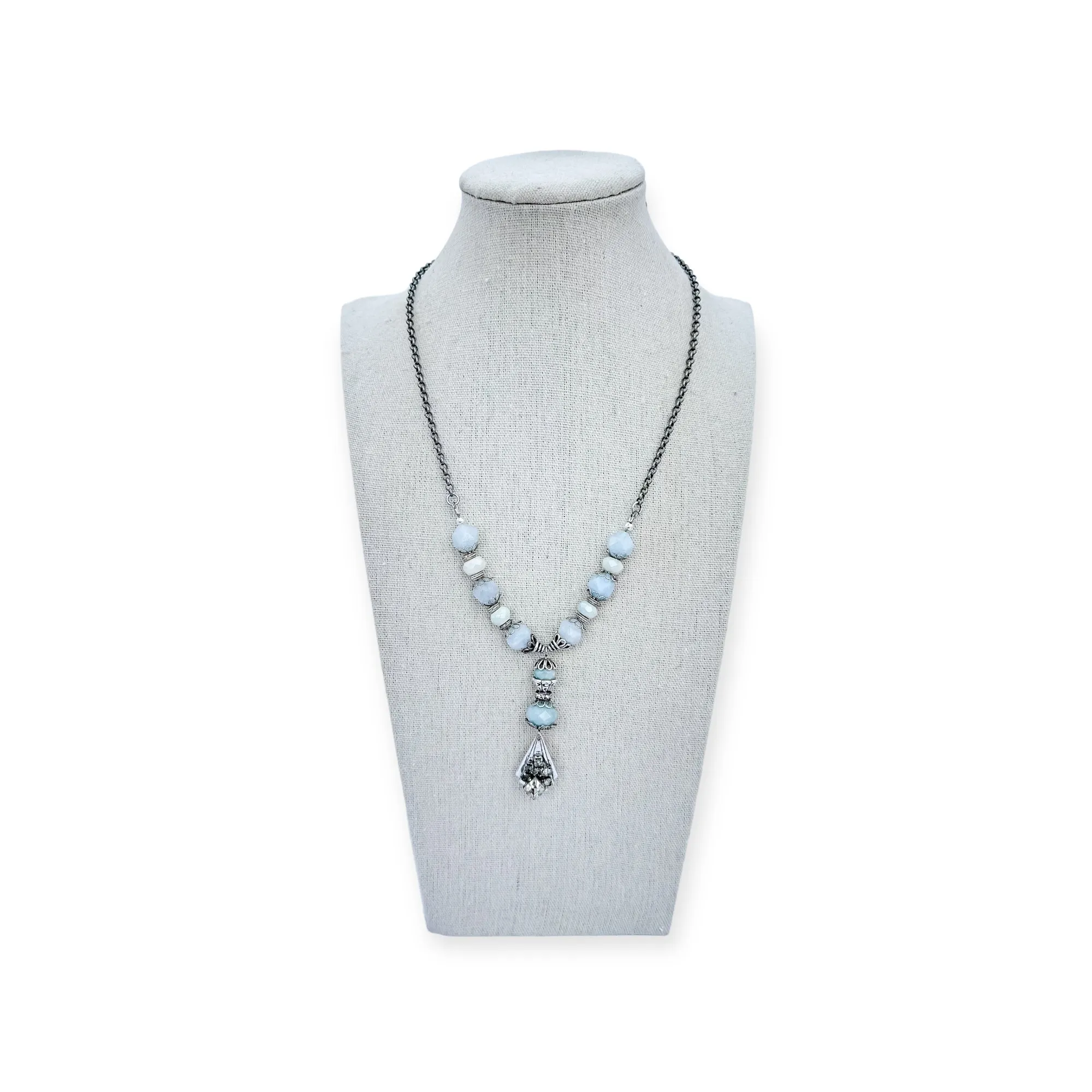Baby Blues Beaded Necklace