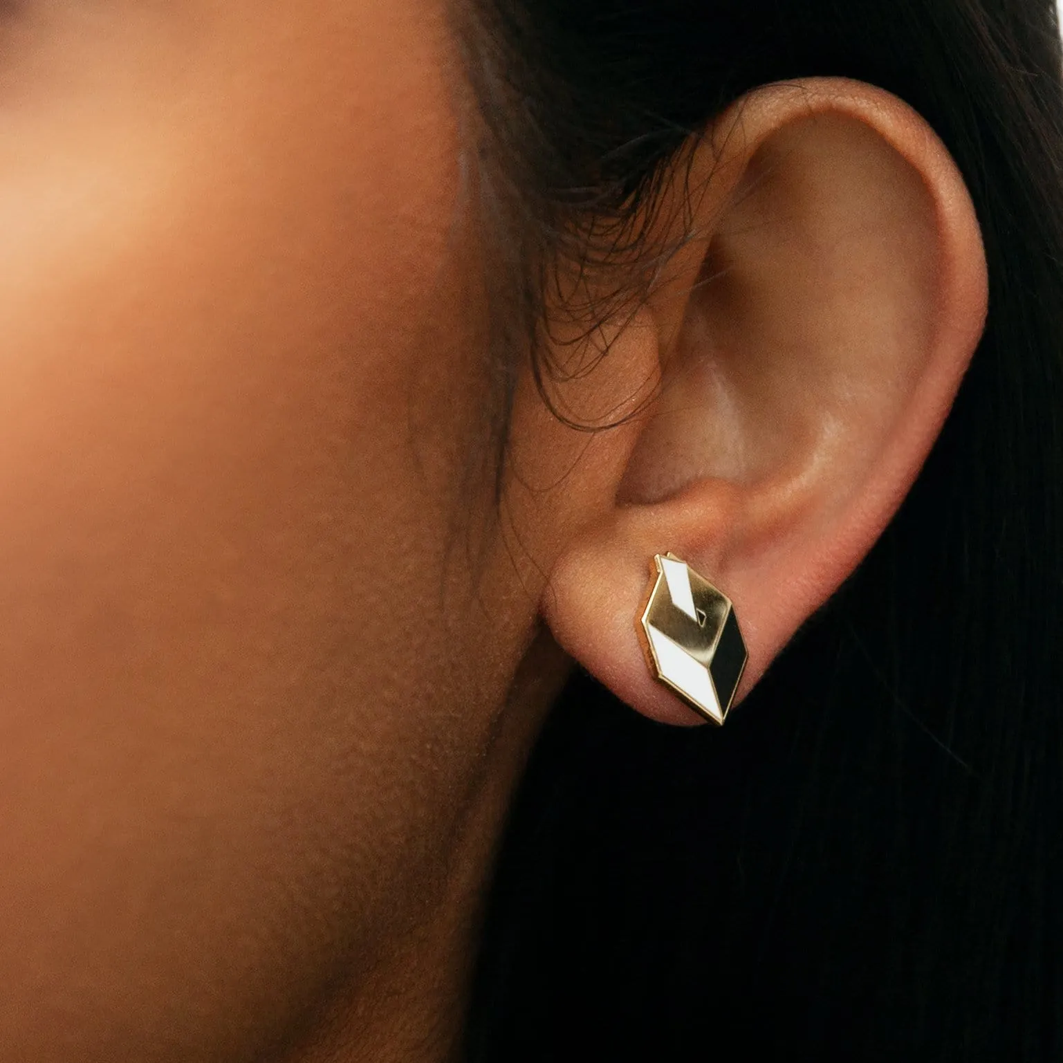 Ballot Box Stud Earrings