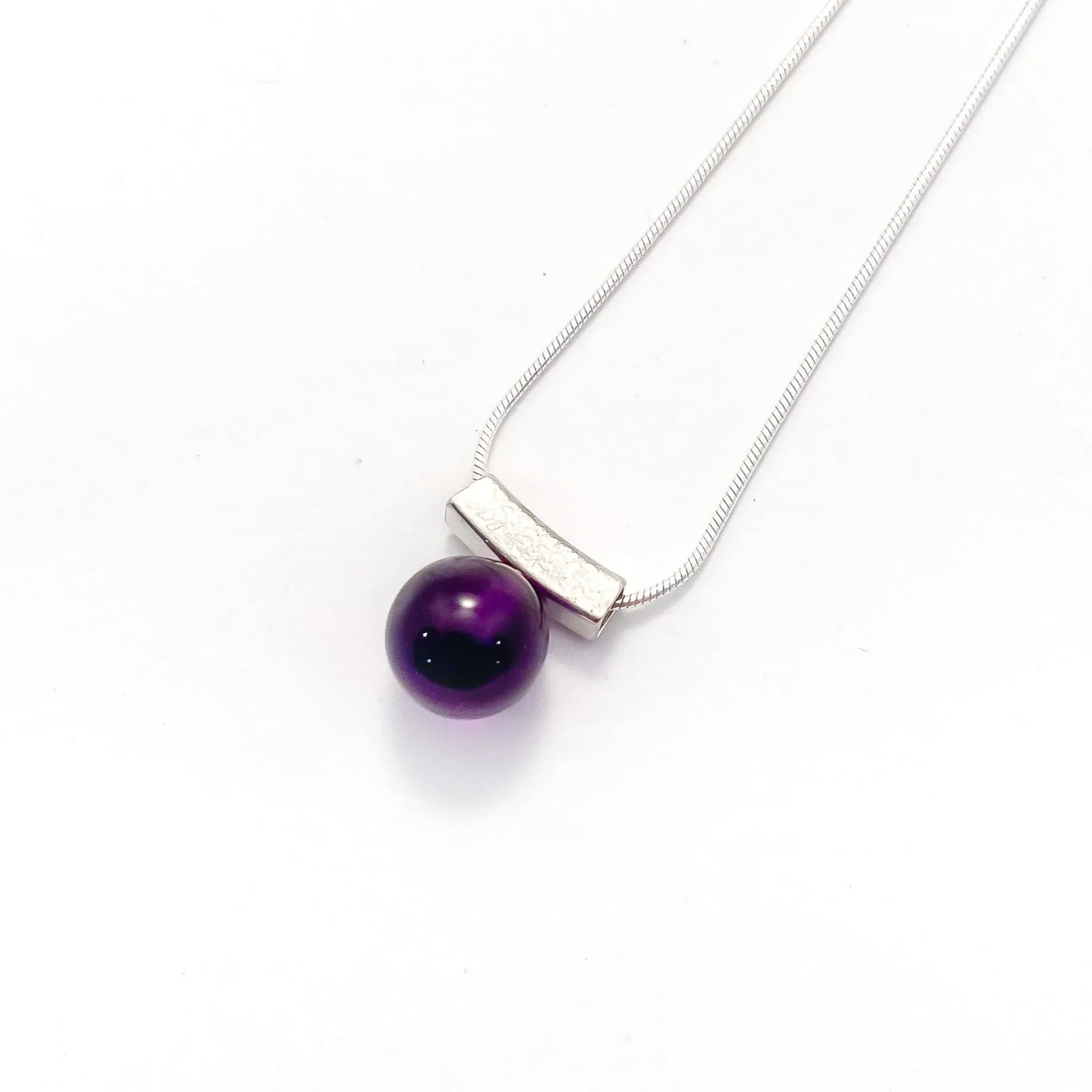 Birthstone Bead Slider Necklace