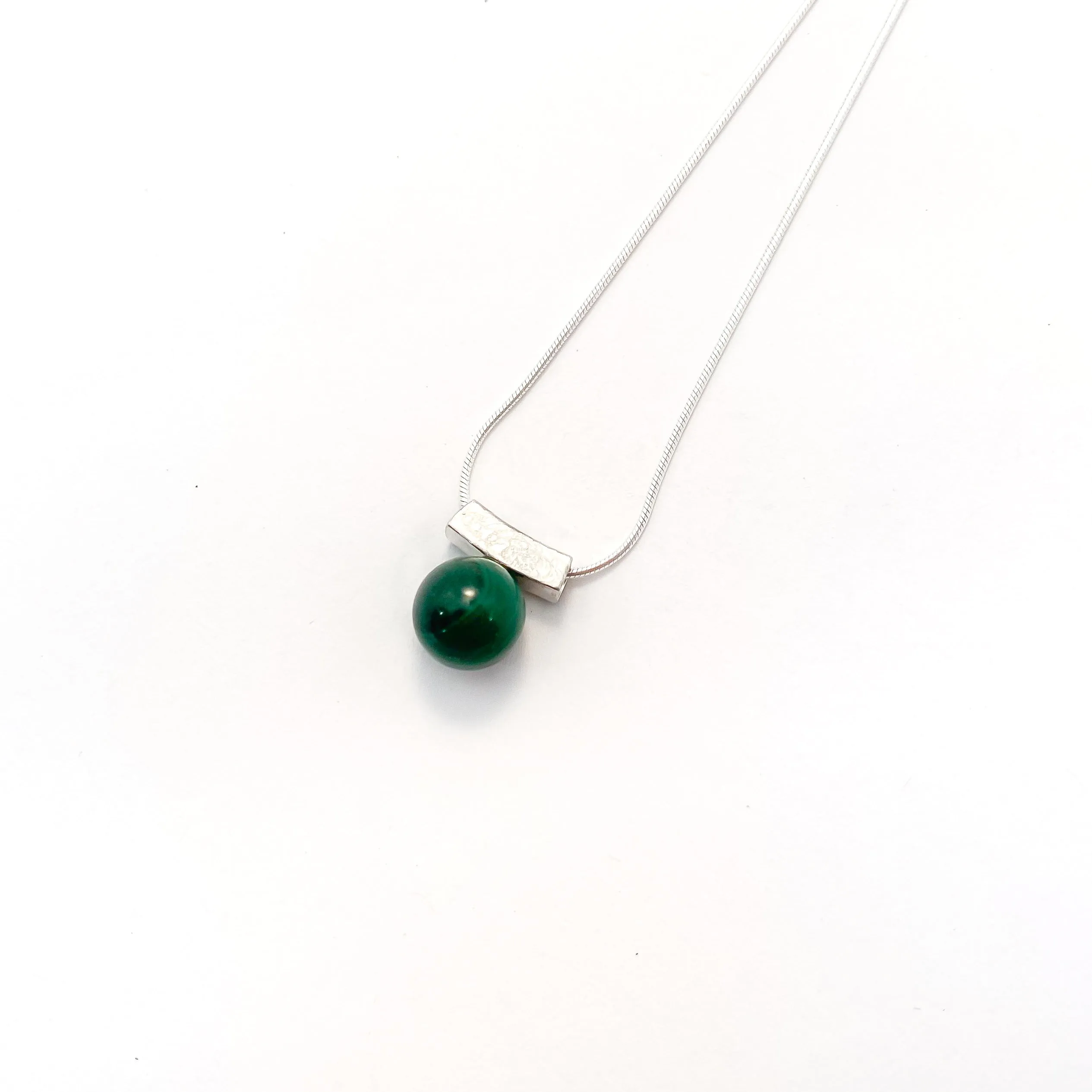Birthstone Bead Slider Necklace